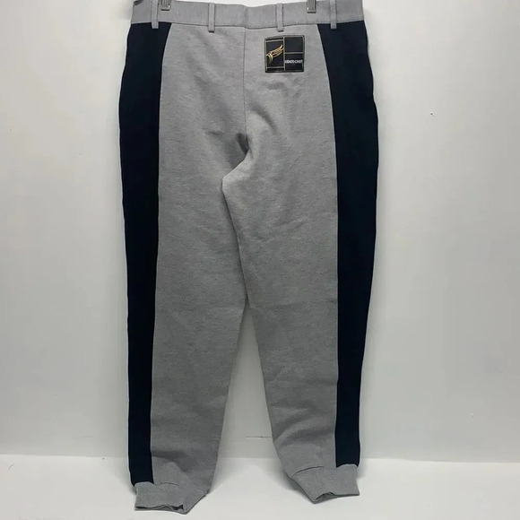 Roberto Cavalli Sport Jogger Pants Pant Striped Gray Black New Mens Size Large - Picture 4 of 14